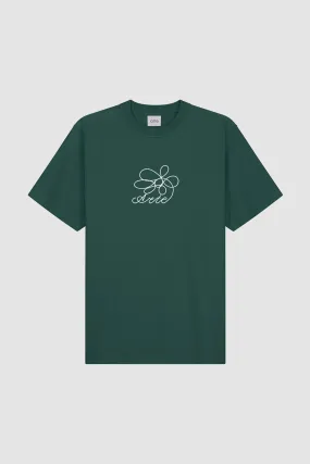 Arte Antwerp - Flower Embroidery T-Shirt - Green