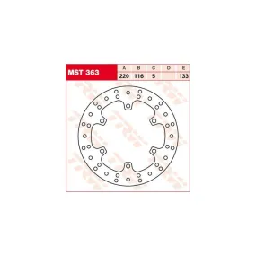 BRAKE ROTOR FIXED 220 ROUND REAR - piecemotoquad